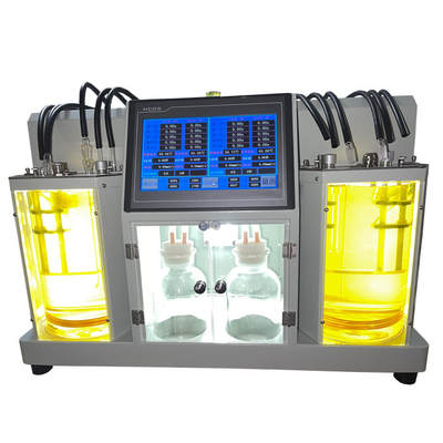 ASTM D445 2 bains Instrument de test de viscosité de laboratoire Testeur de viscosité cinématique automatique Analyseur de viscosité automatique