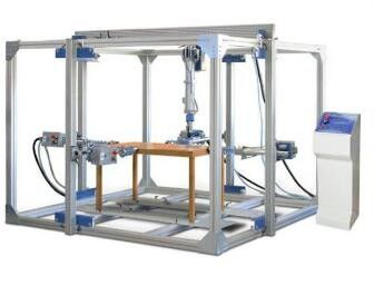 Équipement d'essai de meubles de contrôle de PLC de 5 cylindres d'air, machine d'essai de meubles de Tableau