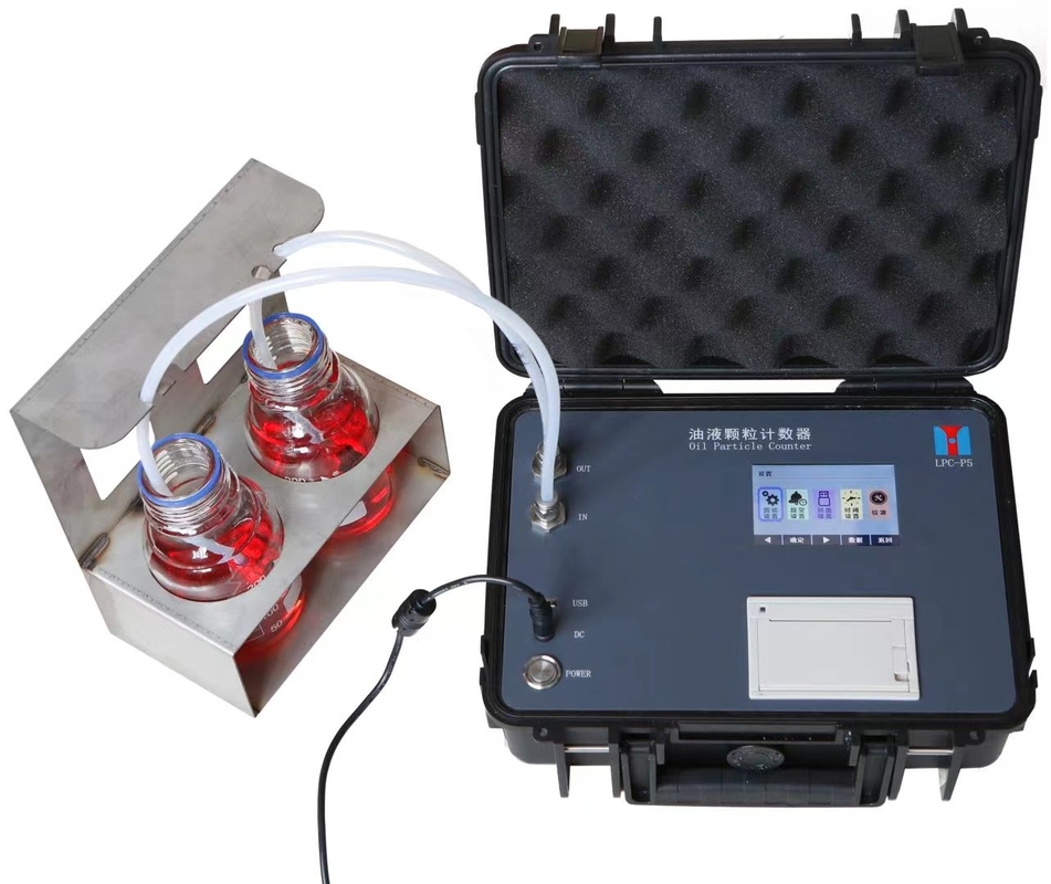 Compteur portatif des particules ISO4406 pour l'analyse d'huile de graissage hydraulique et