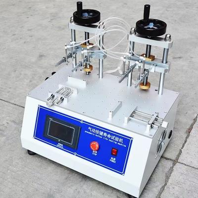 Bon prix 8 Stations d'essai pour machine de test de durée de vie de boutons pneumatiques avec écran tactile et vitesse d'essai réglable en ligne