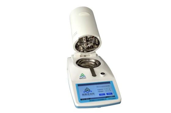 Bon prix mètre d'humidité du vêtement 0-60g 7 pouces d'affichage à cristaux liquides d'affichage d'humidité de chaîne d'essai 0.00-100% en ligne