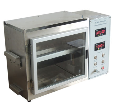 Bon prix Appareil de contrôle horizontal d'inflammabilité du bec Dia9.5mm du feu, machine d'essai d'inflammabilité de FMVSS 302 en ligne